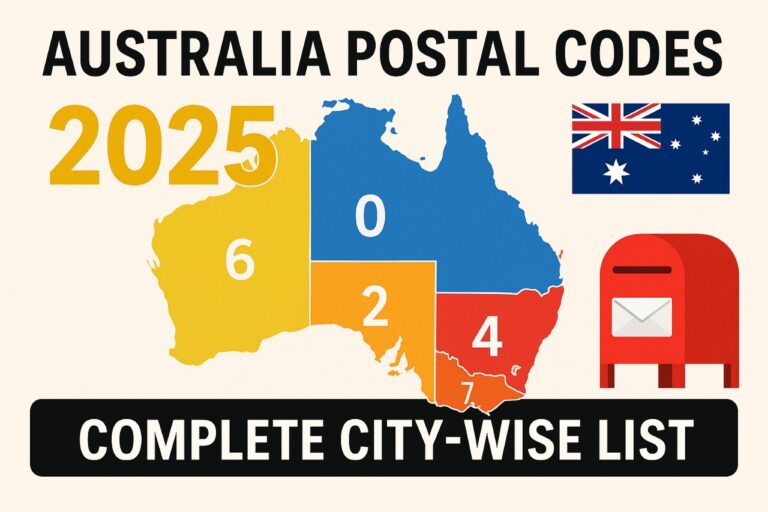 Australia Postal Codes Guide 2025