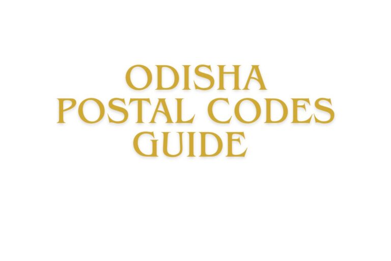 Odisha Postal Codes Guide