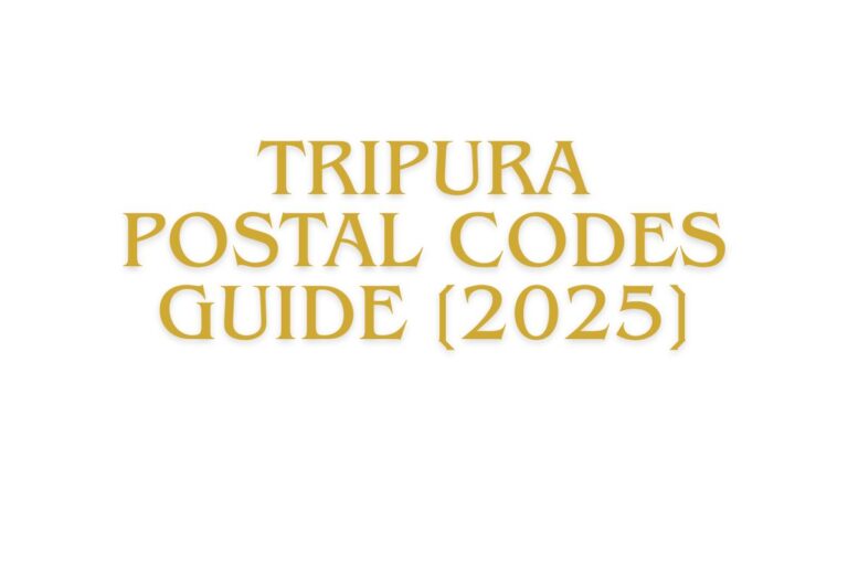 Tripura Postal Codes Guide